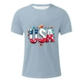 thumbnail image 4 of Taqqpue 4th of July Shirts for Men American Flag Patriotic T-Shirt Independence Day Graphic Short Sleeve Tee Tops Plus Size M-4XL, 4 of 5