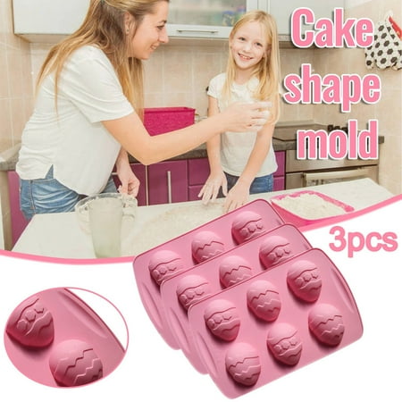 

Savings Clearance! Paiwinds Easter 6 Hole Silicone Chocolate Cake Mold DIY Baking Tool 3 PC