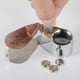 thumbnail image 4 of jeweler's magnifier, 40x magnification, made of metal, folding magnifier with led and uv light, magnifier for diamonds, jewelers, coins, stamps, 4 of 5