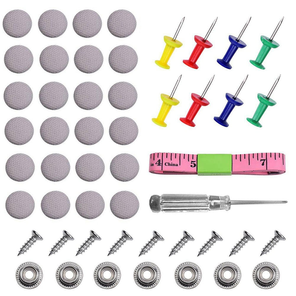 60Pcs Car Roof Headliner Repair Kit - Auto Roof Snap Rivets Retainer Roof  Grid Cloth Fixed Buckle with Installation Tool, for Truck, SUV, UV, Car 