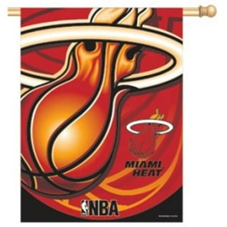 Set of 2 Wine Red NBA Miami Heat Emblem Stick-on Car Decals 3 x 3