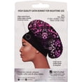 thumbnail image 4 of (3 pack) Evolve Wide-Edge Satin Bonnet Leopard, 4 of 4