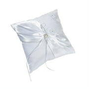 Lillian Rose White Lace Ring Bearer Pillow
