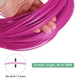 thumbnail image 3 of Kit de reparación de mimbre Uxcell, 295 pies / 90 m, material de ratán sintético redondo de 2.4 mm de plástico para hacer cestas [Rojo Rosa], 3 of 6
