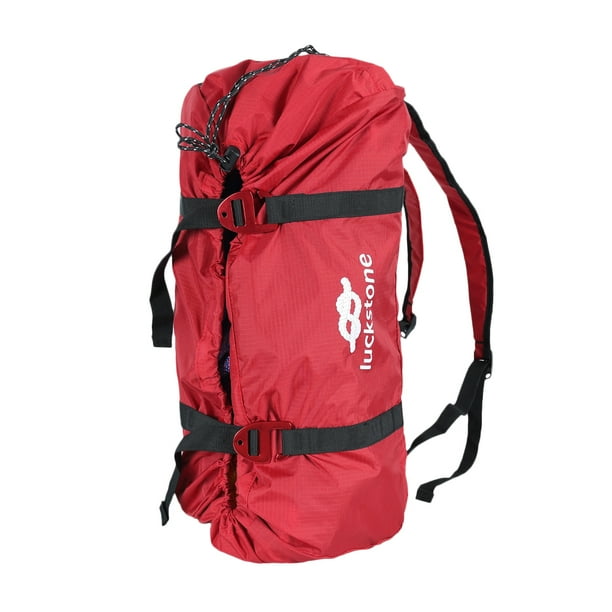 Bolsa de cuerda de escalada de arbol de roca de nailon plegable soporte de equipo de engranaje mochila de almacenamiento rojo Sharpla Bolsa de cuerda de escalada Walmart en linea