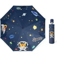 thumbnail image 1 of HUGFEGWE Sun Rain Umbrella 8 Ribs Auto Open Close Umbrella Sun Block Foldable Umbrella with Reflective Stripe CJ25311-6811, 1 of 5