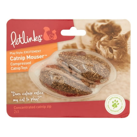 Petlinks Catnip Mouser Compressed Catnip Cat Toy Set of 2