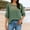 A1_Blackish Green, variant on Floral Embroidered Cotto Linen Shirts for Women 3/4 Sleeve Crewneck Retro Embroidered Tops Summer Plus Size Lightweight Gauze Shirts Loose Fit Casual Boho Beach Vacation Blouse Pink Xxl
