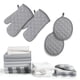 thumbnail image 2 of Set de paños de cocina y paños de cocina Lane Linen, 20 unidades, color gris, 2 of 9