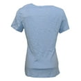 thumbnail image 3 of Felina Women's V-Neck Slub Knit Tee,Hydrangea,X-Large, 3 of 3