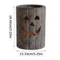 thumbnail image 3 of ievspot Halloween Pumpkin Candlestick Holders Retro Resin Candle Lanterns Halloween Pumpkin Candle Holder Retro Resin Hollow Candlestick for Vintage for Fall, 3 of 8