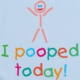 thumbnail image 2 of CafePress - I Pooped Today Fun Infant Bodysuit - Baby Light Bodysuit, Size Newborn - 24 Months, 2 of 4