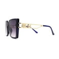 thumbnail image 3 of SA106 Womens Squared Butterfly Designer Fashion Sunglasses Blue Smoke, 3 of 4