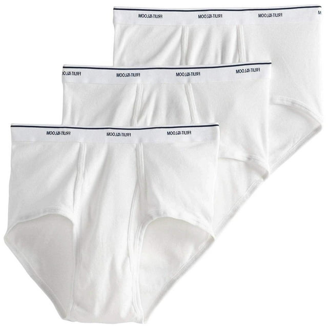 Calzoncillo Fruit of the Loom para hombre, paquete de 3, blanco, talla L