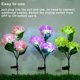 thumbnail image 5 of Bewildely Home Hotel Garden 3 Head Artificial Flower Light Outdoor Patio Backyard Pathway Solar Power Fake Rose Lámpara Decoración Iluminación navideña Azul Bewildely HA067007-02, 5 of 6