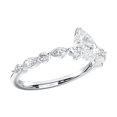thumbnail image 3 of KEEVA JEWELS 1.36Ct Pear, Marquise and Round Moissanite Engagement Ring for Women Made in White Gold Plated Silver Size 5.5, 3 of 9
