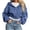 Blue, variant on Lenpel Cropped Hooded Jackets for Women Workout Full Zip Long Sleeve Trendy Drawstring Sweatshirt Coats with Pockets Fall Clothes(White,X-Large)