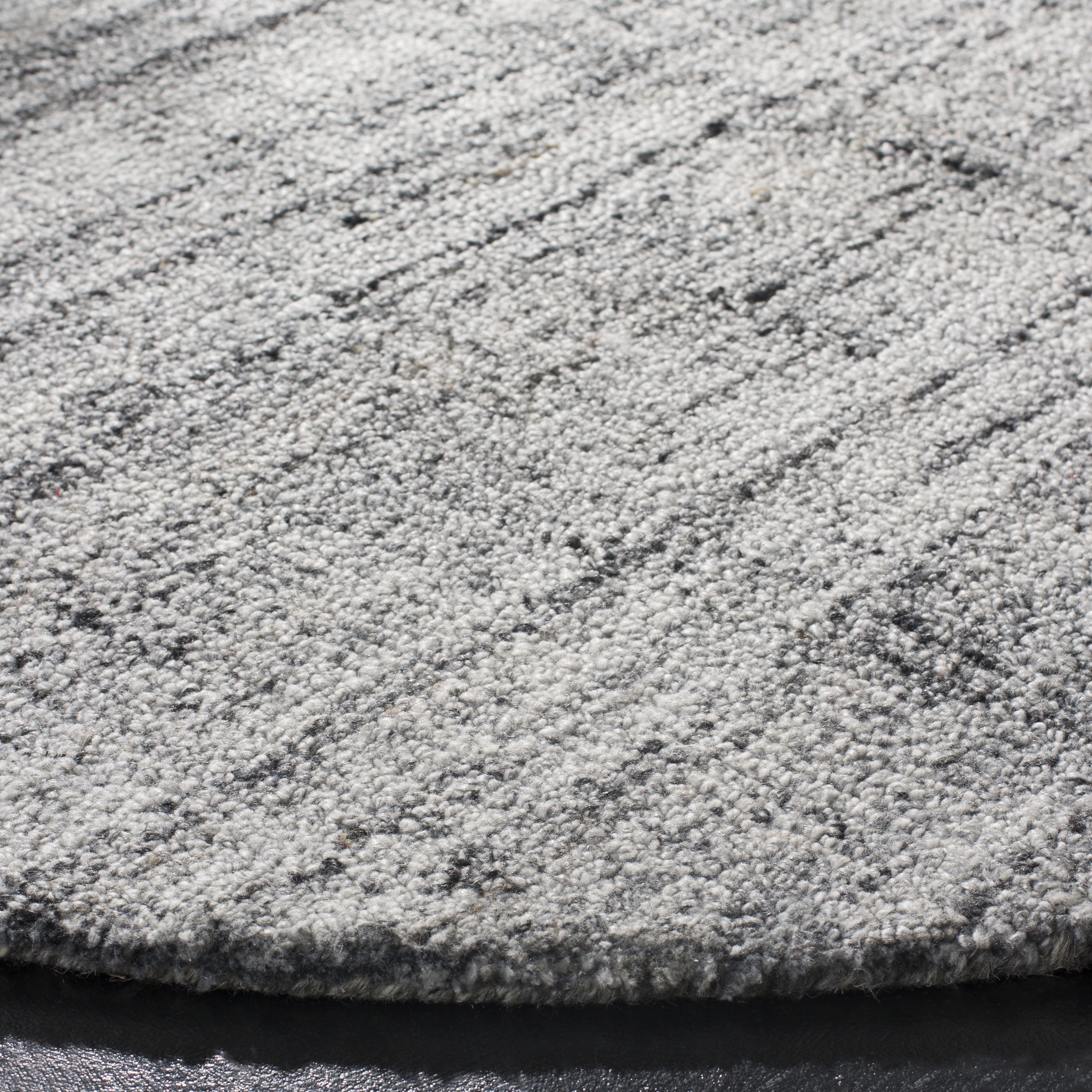 Safavieh Abstract Bailey Striped Area Rug, Gray/Black, 8' x 8' Round