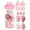 14 piece pink bottle set, variant on Mini foundation make-up sponge reusable makeup remover pad 14 PCS