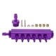 thumbnail image 1 of Kit de Colector de Vacío Kit de Colector de Admisión de Bloque de Vacío de 6 Puertos Conector NPT de 1 8 Pulgadas Salida de Entrada NPT DE 1 2 PULGADAS Universal para turbos de, 1 of 7