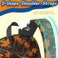 thumbnail image 5 of Camo and Maple Brown Pattern 17" Waterproof Oxford School Backpacks for Teens, S-Shape Padded Straps, for School, Travel, Hiking, Camping, 5 of 5