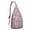 Pink-13, variant on Artistic Floral Crossbody Bag - Waterproof Butterflies Design Sling Pack, Breathable Outdoor Shoulder Bag for Men Women (Gift Ready)