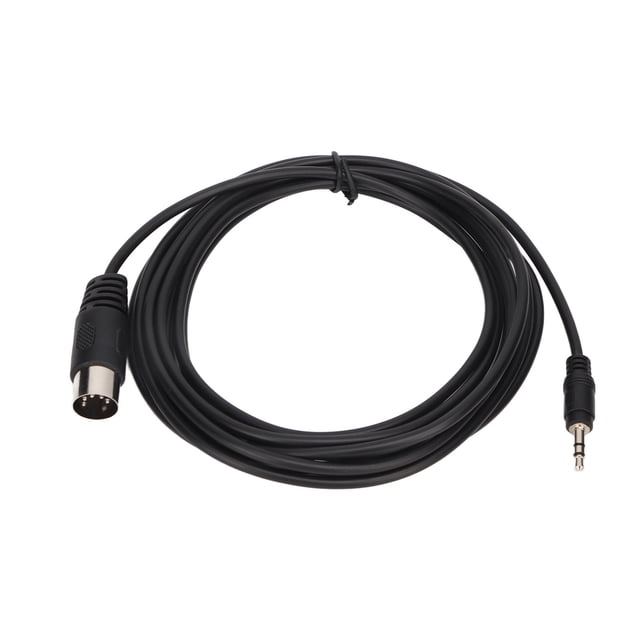 Cable DIN de 5 pines a 3,5 mm, señal clara sin enredos, Cable de sonido DIN de 5 pines macho a macho de 3,5 mm para equipos de sonido, 9,8 pies