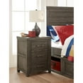 thumbnail image 3 of Legacy Classic Bunkhouse Louvered Panel Bed Twin Aged Barnwood Finish Wood, 3 of 5