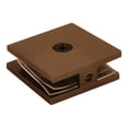 thumbnail image 2 of CRL SCU4ABRZ Antique Bronze Square Style Hole-in-Glass Fixed Panel U-Clamp, 2 of 5