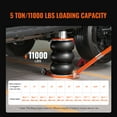 thumbnail image 6 of VEVOR Air Jack, 5 Ton/11000 lbs, 4-10 S Pneumatic Lifting Jack with Heightened Column & Adjustable Handle, Easy-to-Lift & Space-Saving Jack with Thick Rubber Pad, Fits for Sedan, SUV, Pickup Truck, 6 of 9