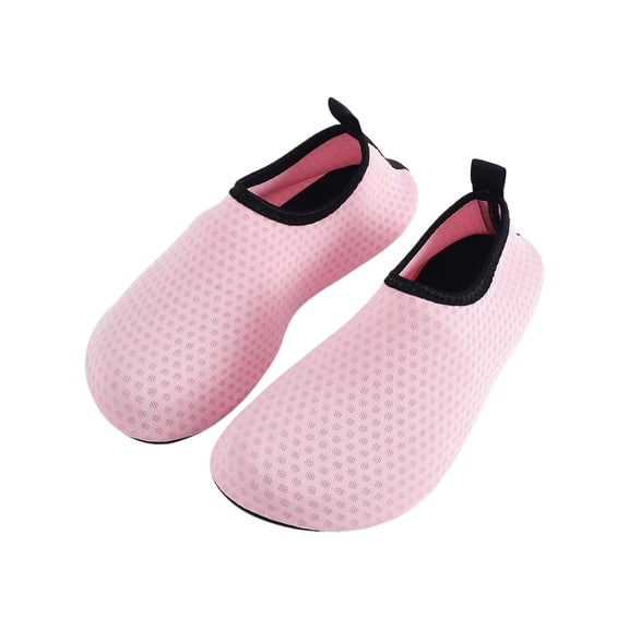 Domzle Baby Boys Girls Water Shoes Infant Barefoot Quick Dry Aqua Socks for Swim Beach Pool Pink
