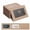 Brown, variant on 50 Pack Mini Window Gift Card Envelopes, 4 x 2.8 Inch Kraft Paper Holders with Heart Clasp, Brown