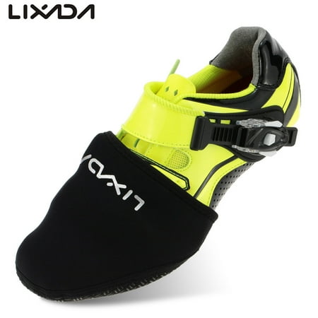 Lixada Outdoor Sports Cycling Bike Shoe Toe Cover Bicycle Protector Warmer Boot Cover Black 1 (Best Cycling Shoe Covers)