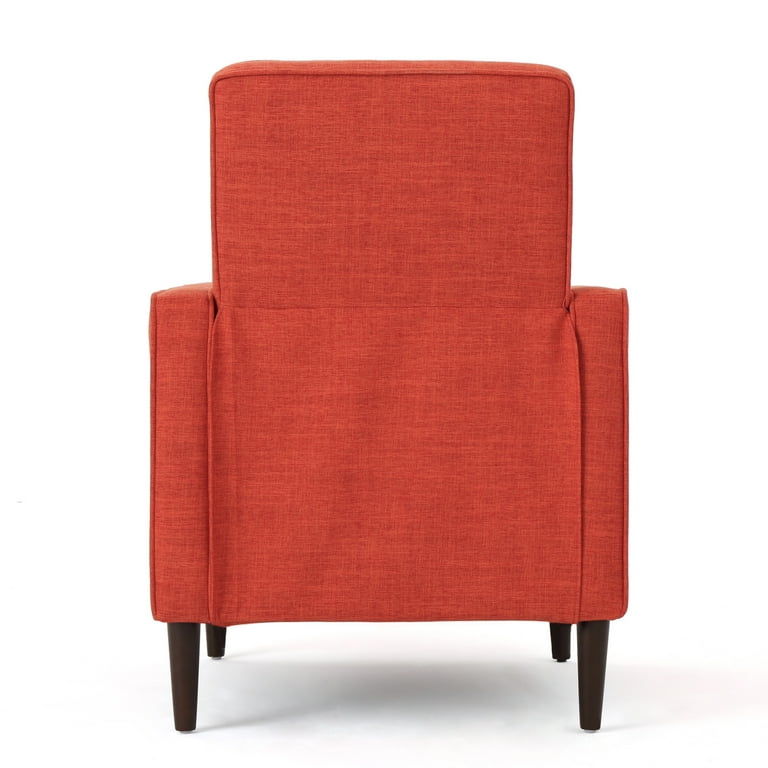 Orange discount fabric recliner