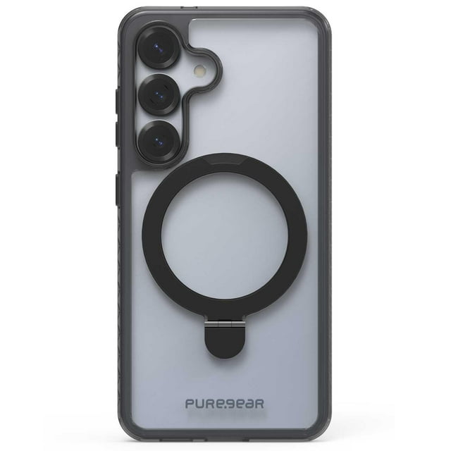. Funda PUREGEAR Slimshell Kik Mag para Samsung S25 Transp Negro