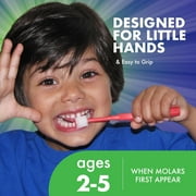 Brilliant Child Toothbrush by Baby Buddy, Ages 2-5, Soft Round Head, All-Around Clean, Pink, 1 Pack