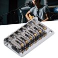 thumbnail image 3 of Puente De SillíN De Cola Dura De 6 Cuerdas De 78 Mm, Reemplazo De Accesorios De Instrumentos Musicales De Puente De Guitarra Eléctrica De Cobre De aleación De Zinc, 3 of 7