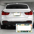 thumbnail image 4 of Sloboki Hawaiian Retro Tropical Palm Leaves License Plate Frame Universal Aluminum Metal Car Tag Holders Cars Decor, 4 of 5