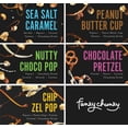 thumbnail image 2 of Funky Chunky Gourmet Popcorn BCF26 Sampler Variety Pack with all 5 flavors: Sea Salt Caramel, Nutty Choco Pop, Peanut Butter Cup, Chip Zel Pop, and Chocolate Pretzel, 2 oz (5 Bags), 2 of 3