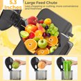 thumbnail image 2 of Costway Cold Press Juicer Machine Professional Slow Masticating Juicer with Reverse Button, 2 of 10