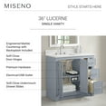 thumbnail image 2 of Miseno Mv-N241-V36 Lucerne 36" Single Basin Vanity Set - White, 2 of 7