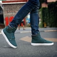 thumbnail image 4 of Oyedens Mens High Top Fashion Sneakers Tennis Shoes Casual Canvas Shoes Walking Ankle Boots for Men, 4 of 7