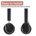 thumbnail image 4 of Uxcell 4 Pcs Pelotas de Tenis Precutadas para Andadores Accesorios de Deslizamiento Universales Negras, 4 of 6