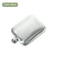 thumbnail image 3 of Uxcell 7oz Stainless Steel Hip Flask for Camping Hiking Outdoor Activity, Ball Cap, 3 of 6