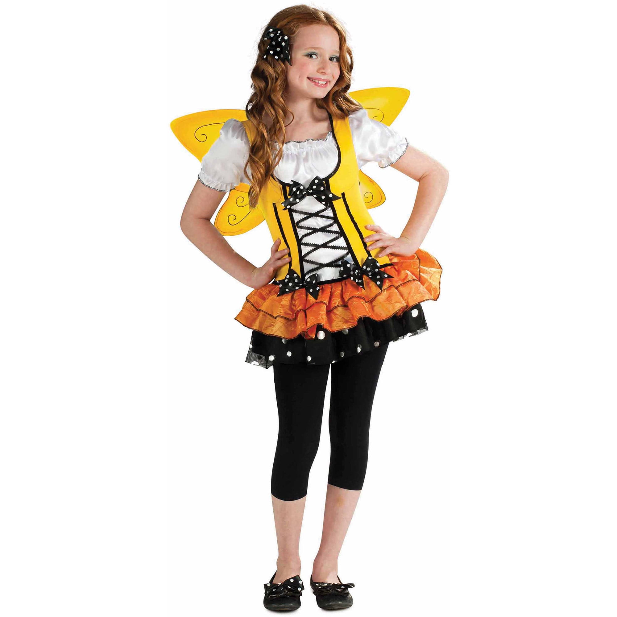Orange Butterfly Girls Dress Halloween Costume - Walmart.com