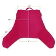 thumbnail image 6 of Reading Pillow, Petite Back Pillow, Backrest Pillows for Bed with Arms, Shredded Memory Foam Back Pillows for Sitting in Bed, Small Back Support Pillow for Kids & Teens, Hot Pink, 6 of 6