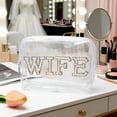thumbnail image 5 of Uobin Clear For Bride Wedding Travel Toiletry Organizer Tote With Handle Bridesmaid Storage Pouch, 5 of 7