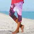 thumbnail image 2 of DDAPJ pyju Novelty Print Leggings for Women High Waisted Stretch Casual Yoga Capri Pants Butt Lifting Sports Workout Capris Multicolor XXL, 2 of 6