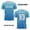 sports 16#Sky Blue, variant on Men's Spain Soccer T Shirt Short Sleeve Athletic Crew Neck Tee with DIY Name Number Patriotic Pattern Sport Top for Game Days