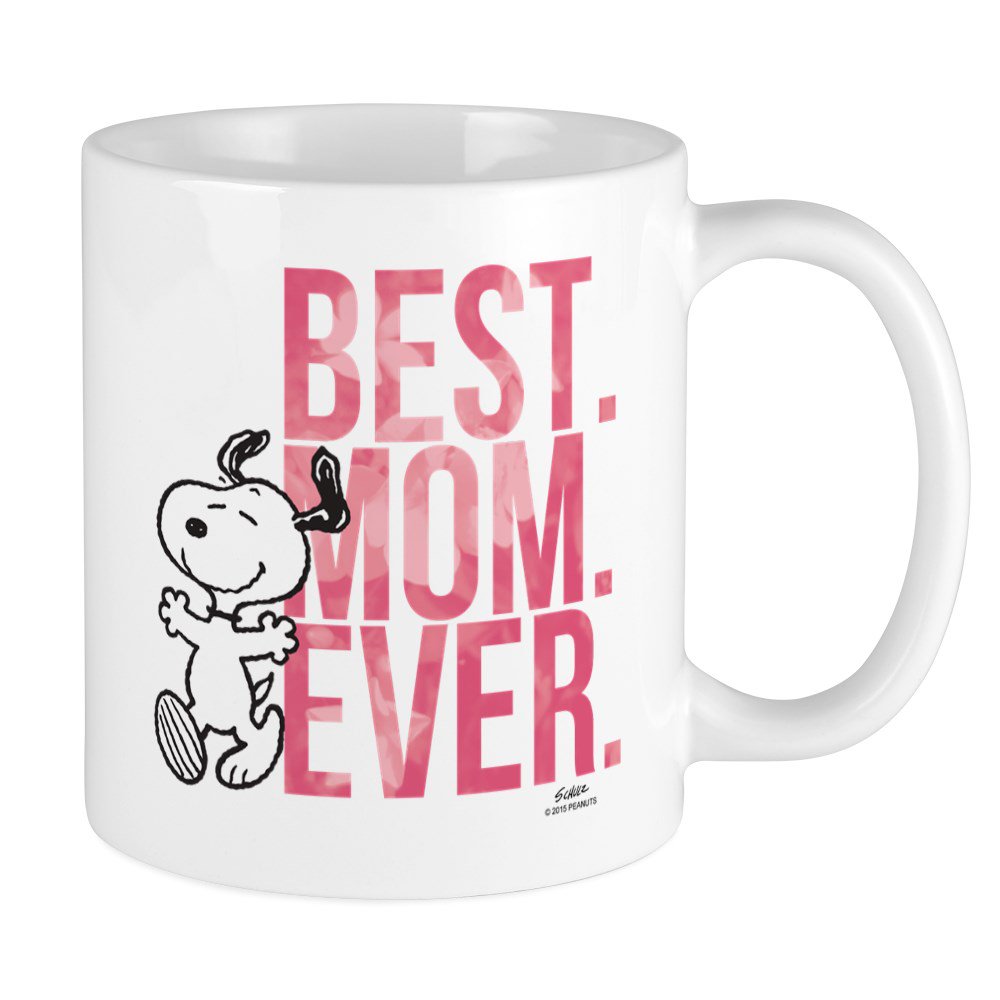 CafePress Snoopy Best Mom Ever Mug Unique Coffee Mug, Coffee Cup